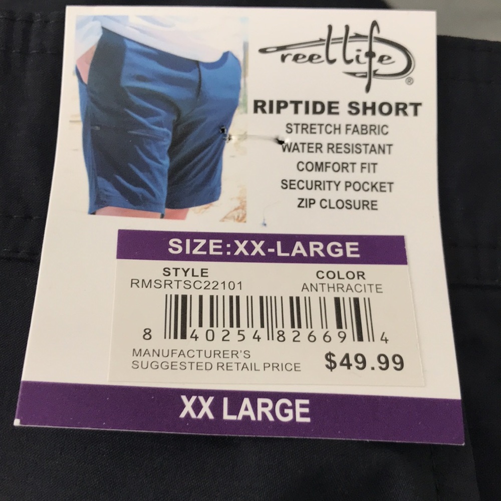 Reel Life, Riptide Short Comfort Fit XXL Mens shorts. - Picture 6 of 10